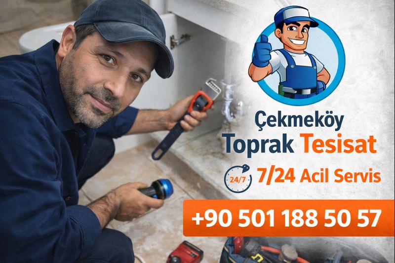 Çekmeköy Toprak Tesisat – 7/24 acil su tesisatçısı lavabo ve gider tamiri yaparken
