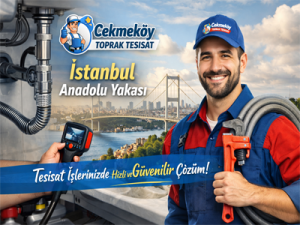 İstanbul Anadolu Yakası’nda Çekmeköy Toprak Tesisat logosu ile profesyonel su tesisatı ve tesisatçı hizmetleri