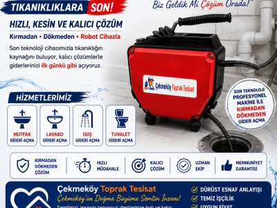 Çekmeköy Toprak Tesisat | 7/24 Acil Gider Açma