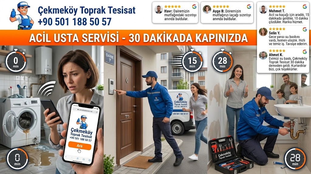 Acil Usta Servisi - 30 Dakikada Kapınızda
