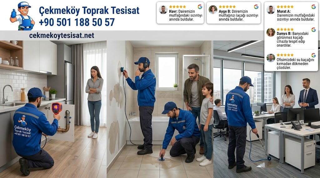 Çekmeköy Su Tesisatçısı - Cihazlı Kaçak Tespiti